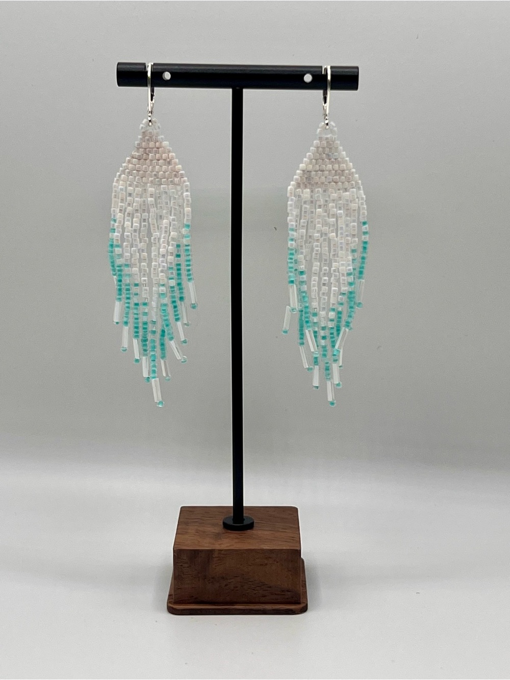 Brick Stitch Fringe Earrings